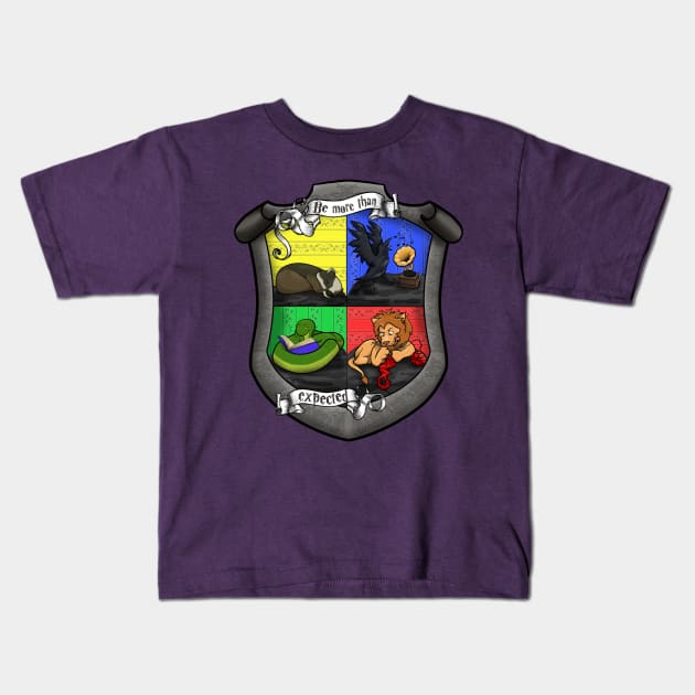 Be More Than Expected Crest Kids T-Shirt by Nirelle